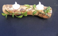 long 2 tealight candle holder