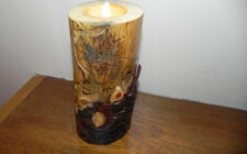 vertical tea light holder