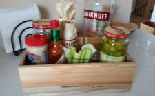 Wooden Condiment Holder